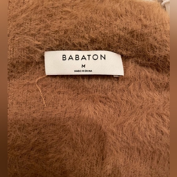 Babaton ARITZIA Kuma Sweater Size Medium Camel - Picture 2 of 3